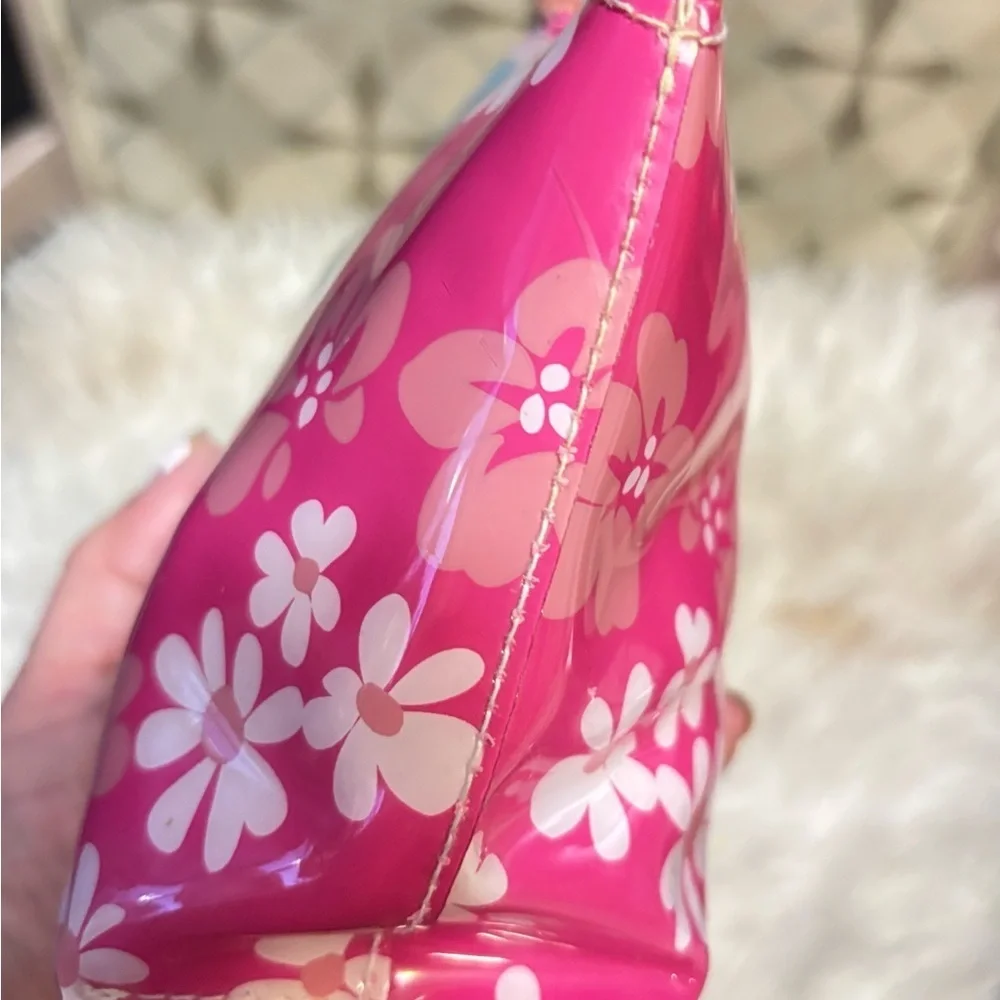 frankie johnnie summer zip pouch flower style Make Up bag